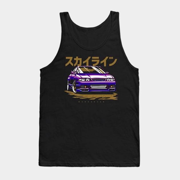 Skyline GTR R33 Tank Top by Markaryan